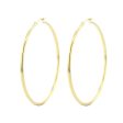 Classic Gold Hoop Earrings 2x50MM Online now