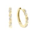 Meadow Diamond Hoop Earrings Cheap