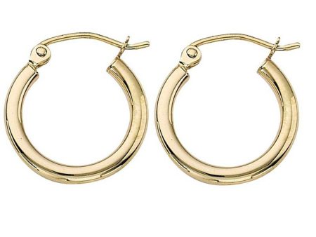 Classic Gold Hoop Earrings - 2x15MM Online