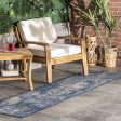 Abstract Indoor Outdoor Rug | Blue on Sale