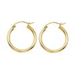 Classic Gold Hoop Earrings - 2x20MM Online Hot Sale