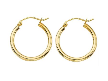 Classic Gold Hoop Earrings - 2x20MM Online Hot Sale