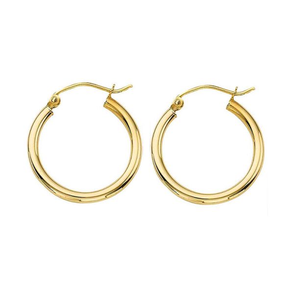 Classic Gold Hoop Earrings - 2x20MM Online Hot Sale