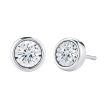 Mirage Bezel Diamond Stud Earrings 1 20ct For Sale