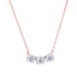 Mirage Three Stone Diamond Necklace 1 4 ct Supply