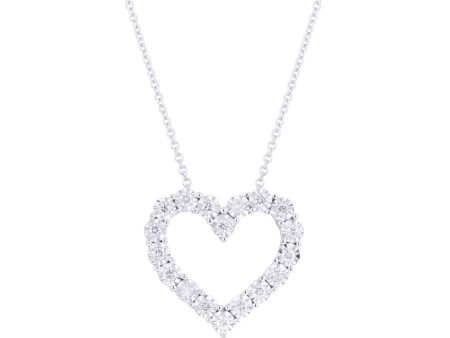 Mirage Diamond Heart Necklace 1 4ct Sale