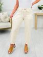 Judy Blue Cream of The Crop Cropped Wide Leg Jeans For Cheap