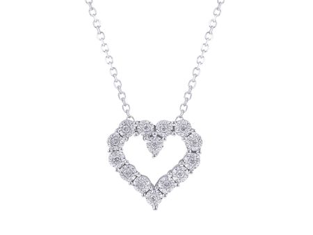 Mirage Heart Diamond Necklace - 1 20ct Supply