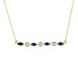 Sunila Sapphire and Diamond Necklace For Cheap