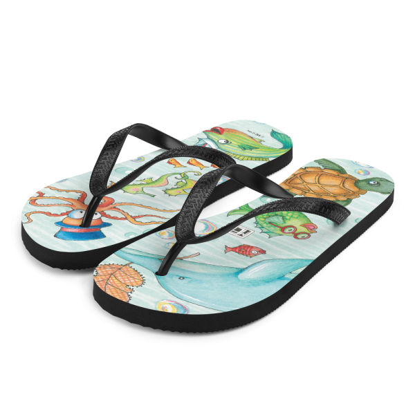 Just Keep Swimming Flip-Flops Online Hot Sale