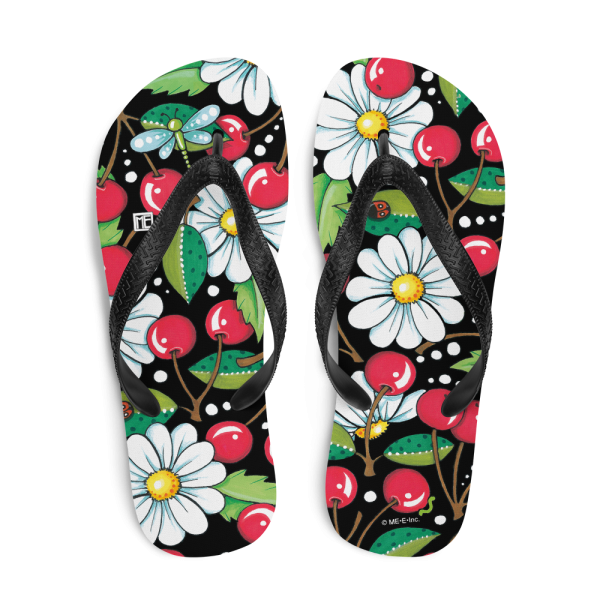 Cherry Daisy Flip-Flops For Sale