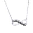 Silver Legacy Black and White Diamond Necklace Supply