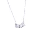 Mirage Three Stone Diamond Necklace 1 4 ct Supply