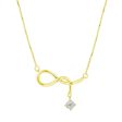 Naughty Knot Gold and Diamond Necklace Online Sale