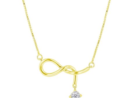 Naughty Knot Gold and Diamond Necklace Online Sale