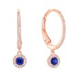 Simply Sapphire Diamond Earrings For Discount