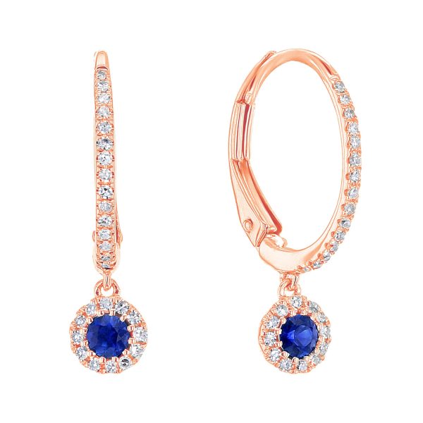 Simply Sapphire Diamond Earrings For Discount