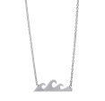 Elements Water Sterling Silver Bar Necklace Sale