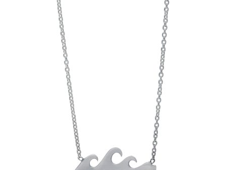 Elements Water Sterling Silver Bar Necklace Sale