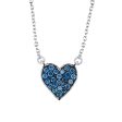 Deep Love Blue Diamond Necklace on Sale