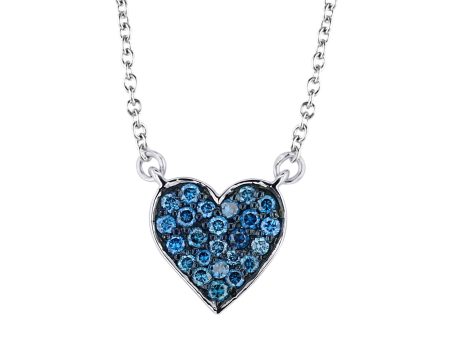 Deep Love Blue Diamond Necklace on Sale