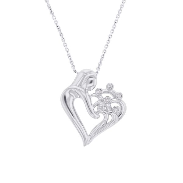 I Love You Mommy Six Diamond Necklace Online Hot Sale