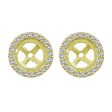 Classic Round Diamond Stud Jackets 1 4ct Hot on Sale