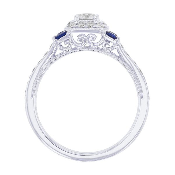 Megan Ready for Love Sapphire and Diamond Engagement Ring Online Sale