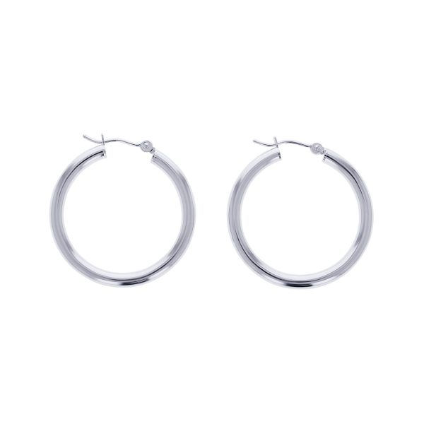 Classic Gold Hoop Earring - 3x30mm For Discount