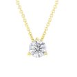 Naked Solitaire Diamond Necklace 1 4ct Online Sale