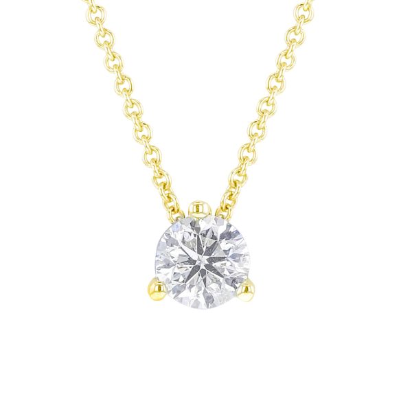 Naked Solitaire Diamond Necklace 1 4ct Online Sale