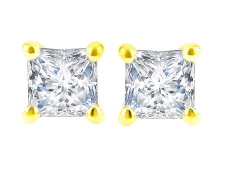 Exclusive Princess Diamond Stud Earrings 3 8ct Online