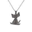 Origami Cat Diamond Necklace Online