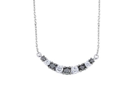 Salem Black & White Diamond Necklace Online Hot Sale