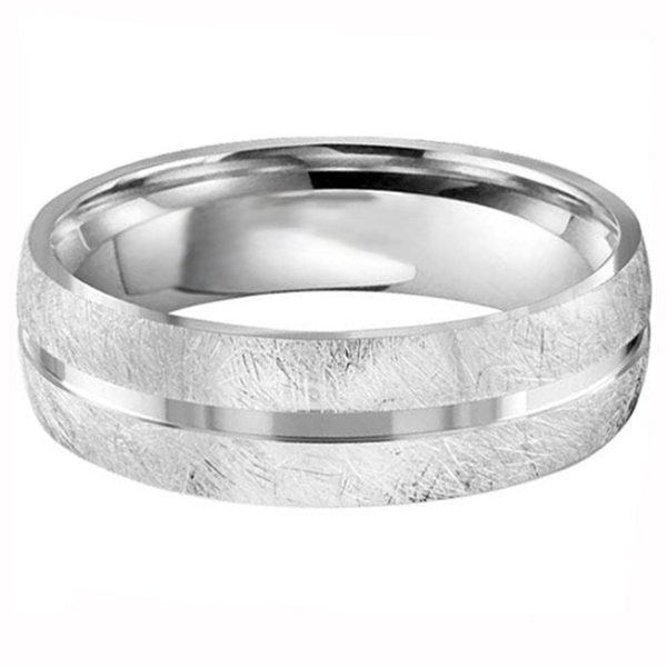 Diamond Brush Finish 6mm Wedding Ring Sale