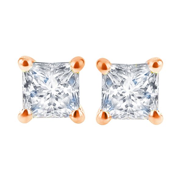 Exclusive Princess Diamond Stud Earrings 3 8ct Online