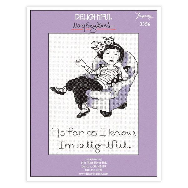 I m Delightful Counted Cross Stitch Leaflet Supply