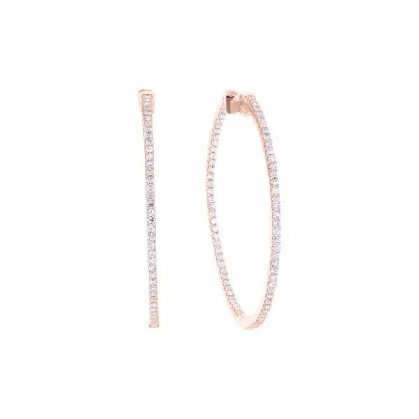 Siri Diamond Hoop Earrings 3 4 ctw Online