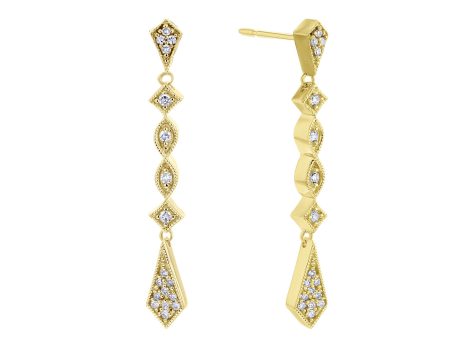 Trendsetter Drop Diamond Earrings Online Sale