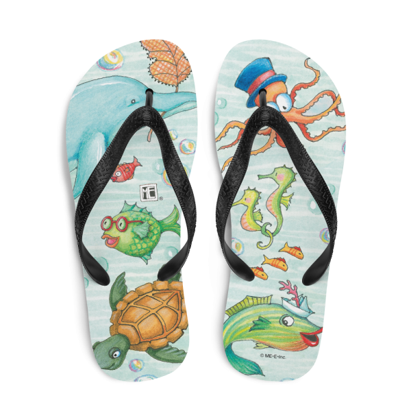 Just Keep Swimming Flip-Flops Online Hot Sale