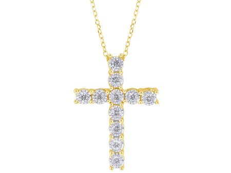 Mirage Diamond Cross Necklace 1 2CT Online Hot Sale