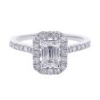 Carly Emerald Cut Halo 1 1 10ct Ready for Love Diamond Engagement Ring Online now