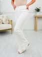 Judy Blue Something To See Side Slit Bootcut Jeans in White For Discount