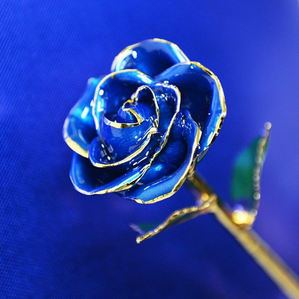 Royal Sapphire 24kt Gold Dipped Rose Sale