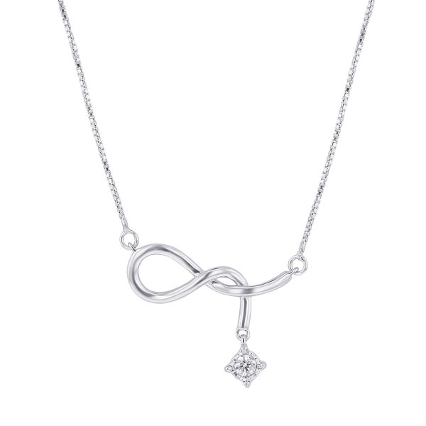 Naughty Knot Gold and Diamond Necklace Online Sale