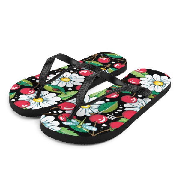 Cherry Daisy Flip-Flops For Sale