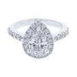 Carly Pear Halo 2ct Ready for Love Diamond Engagement Ring Online Hot Sale