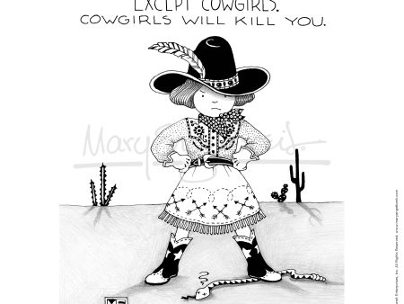 Cowgirls Fine Art Print For Sale