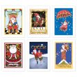 Christmas Santas Postcards, series 1 For Sale