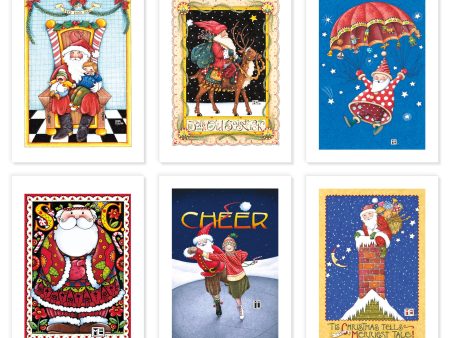 Christmas Santas Postcards, series 1 For Sale